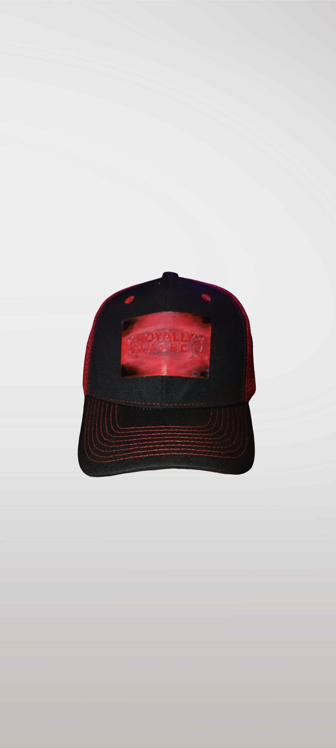 Black+Red Trucker Hat