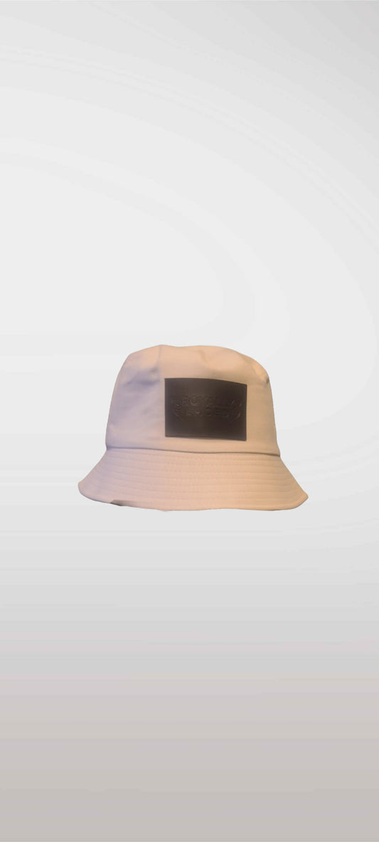 Beige Logo Bucket Hat